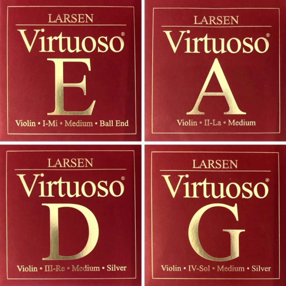 Larsen Virtuoso 4/4 Violine Saiten SATZ – Kunststoffsaiten