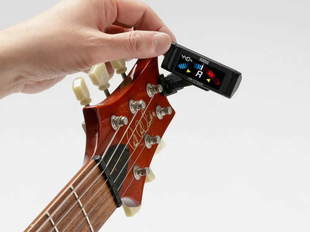 KORG AW-LT100G Clip-On Tuner für Gitarre – schwarz