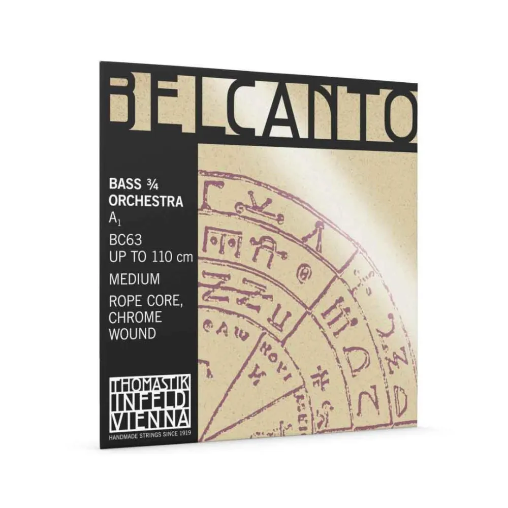 Thomastik BC63 BELCANTO "Orchestra" 3/4 Kontrabass A Saite_Front