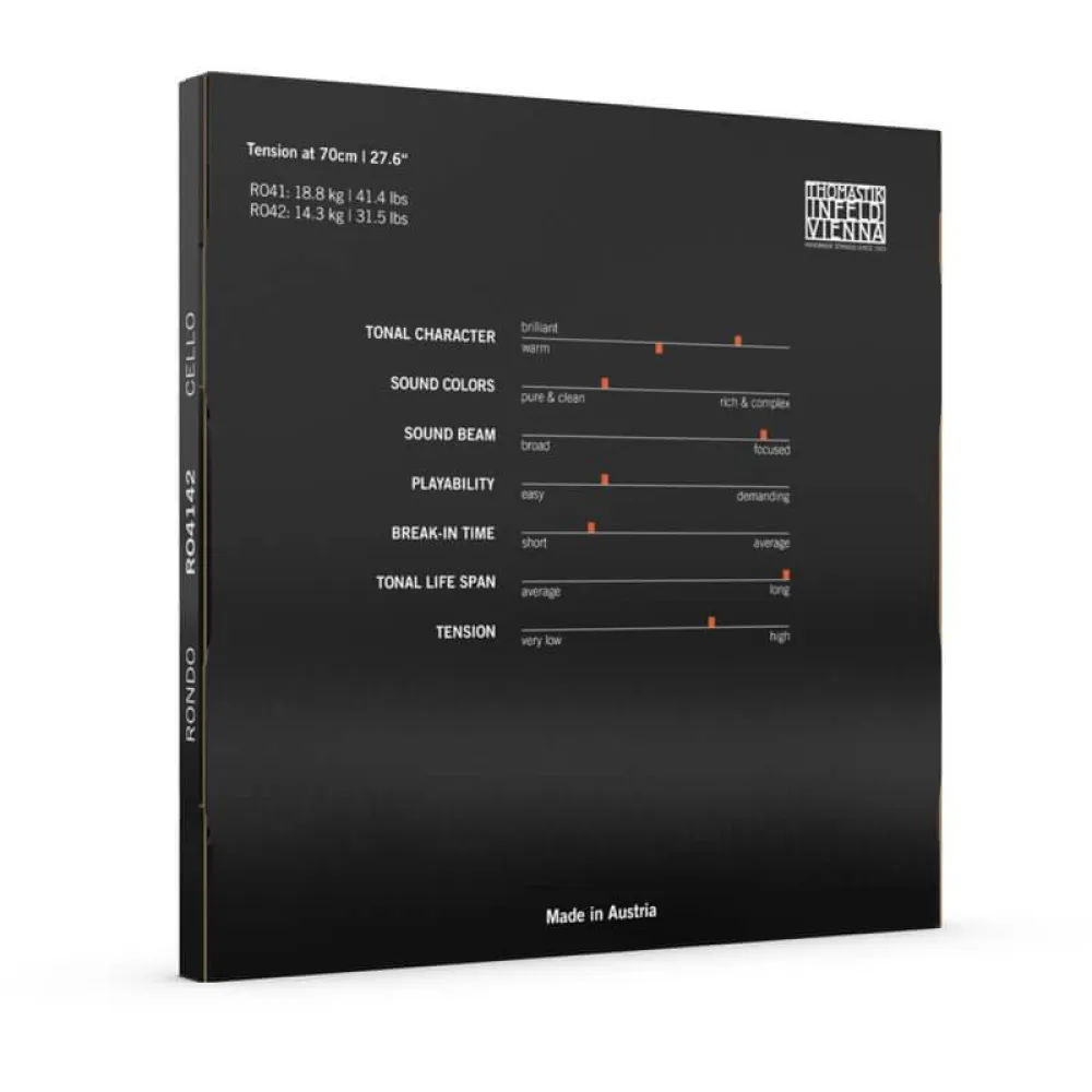 THOMASTIK RO4142 Rondo 4/4 Cello (Violoncello) A- und D-Saite_Back