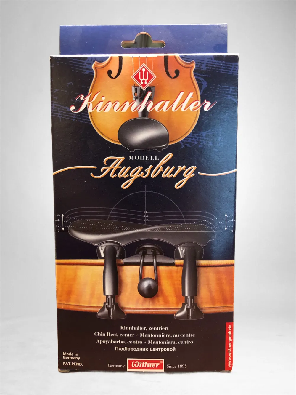 Wittner Kinnhalter für Violine Modell Augsburg, zentriert