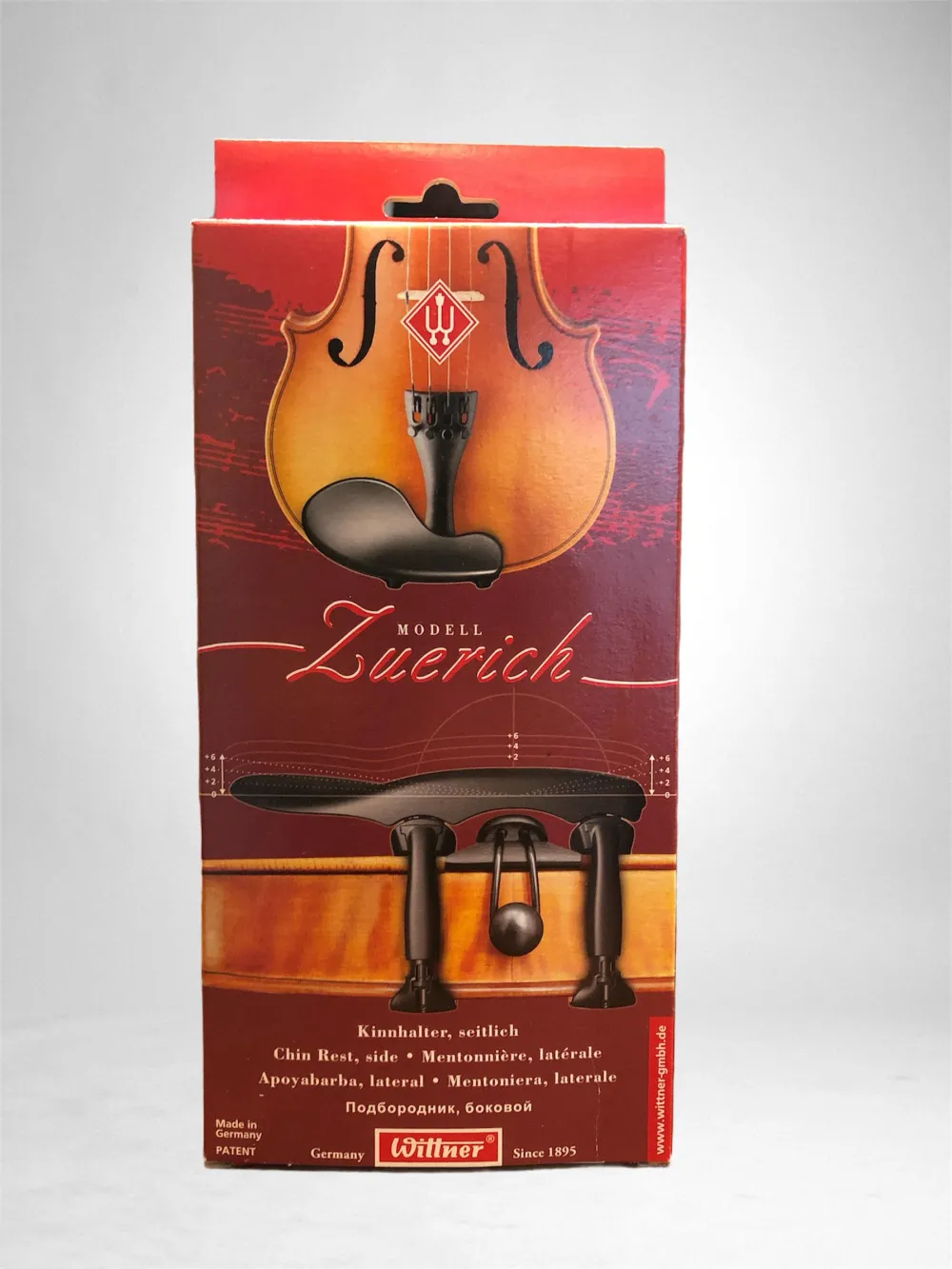 Wittner Kinnhalter für Violine Modell Zuerich Zürich, seitlich