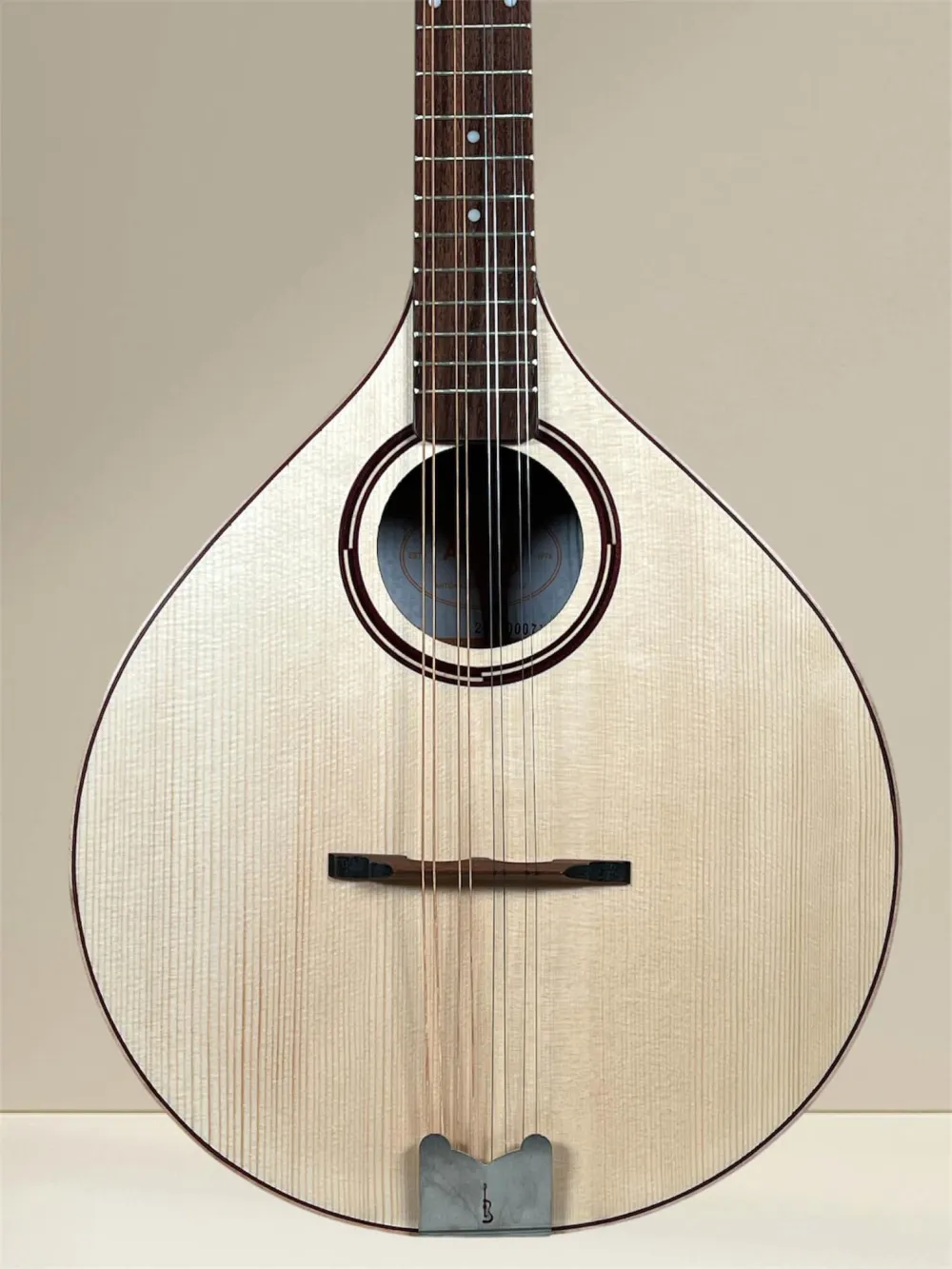 APC IRB312 Artist Irish Bouzouki – Massivholz, Fichte & Palisander, inkl. Koffer - Deckeansicht