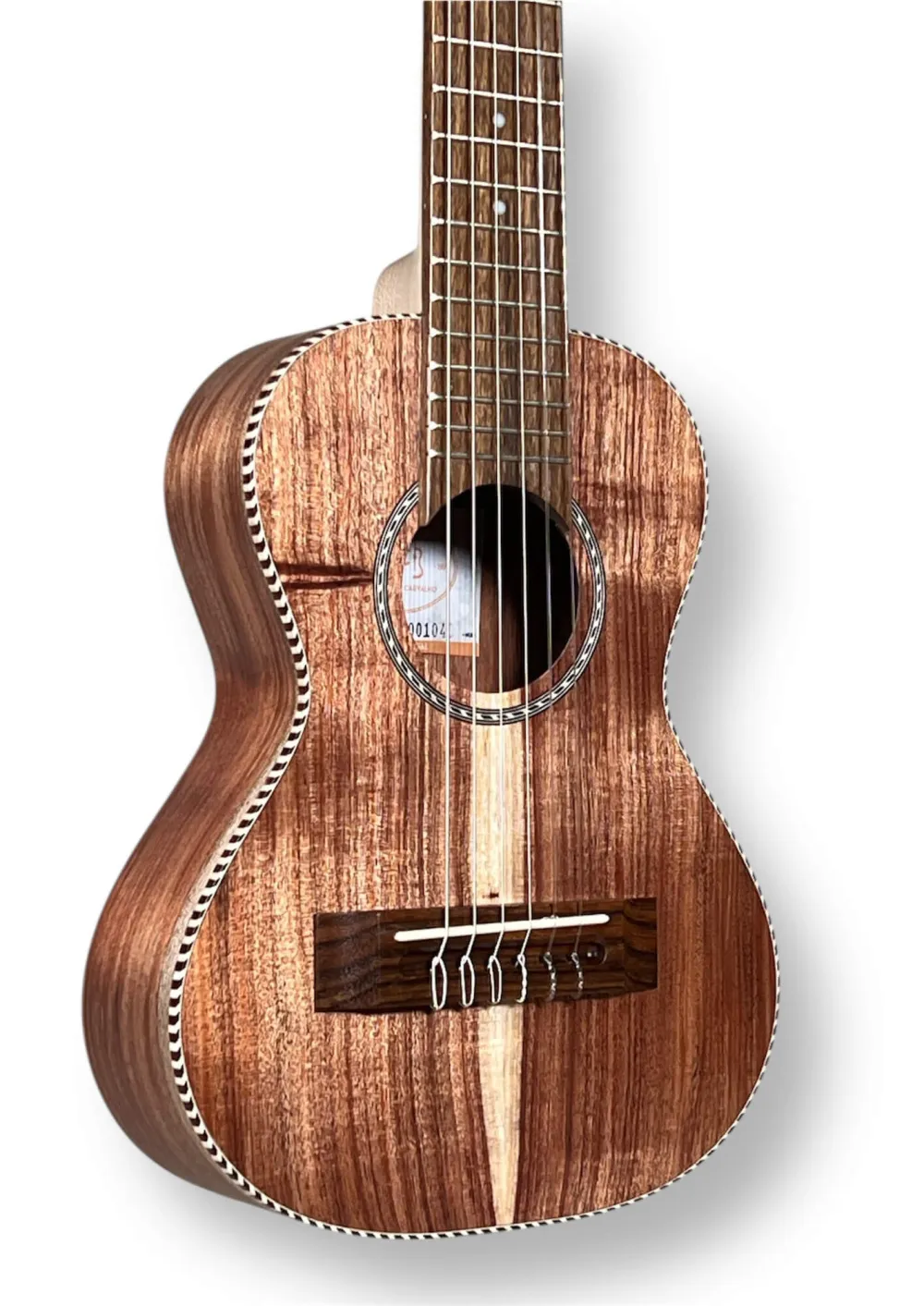 APC GT Guitarlele, Modell Traditional aus vollmassiver Akazie – Deckeansicht