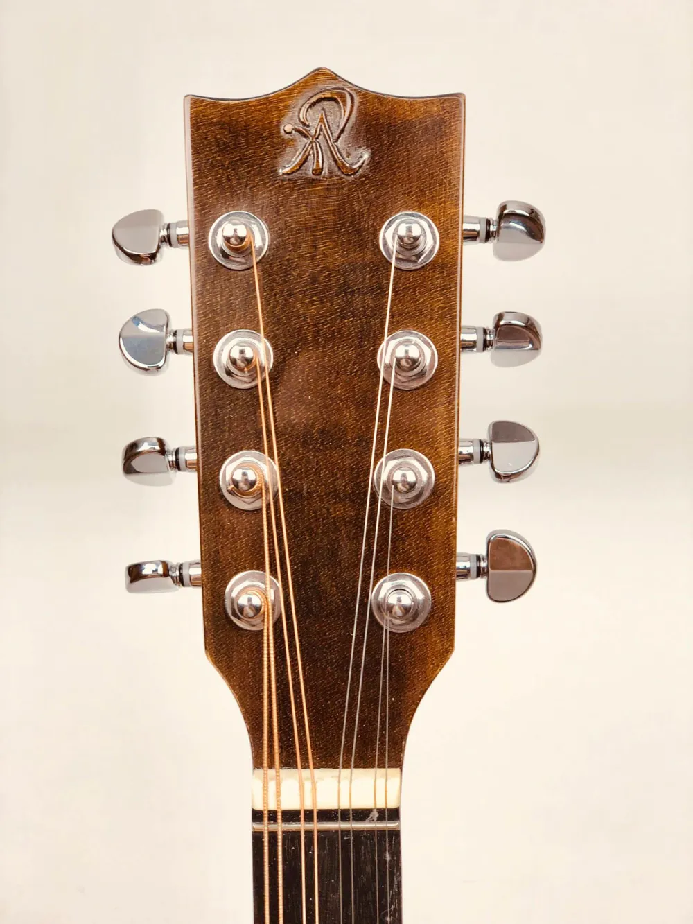 ARIS Concerto Maestro Bouzouki, antic look finish - Kopfansicht mit Logo