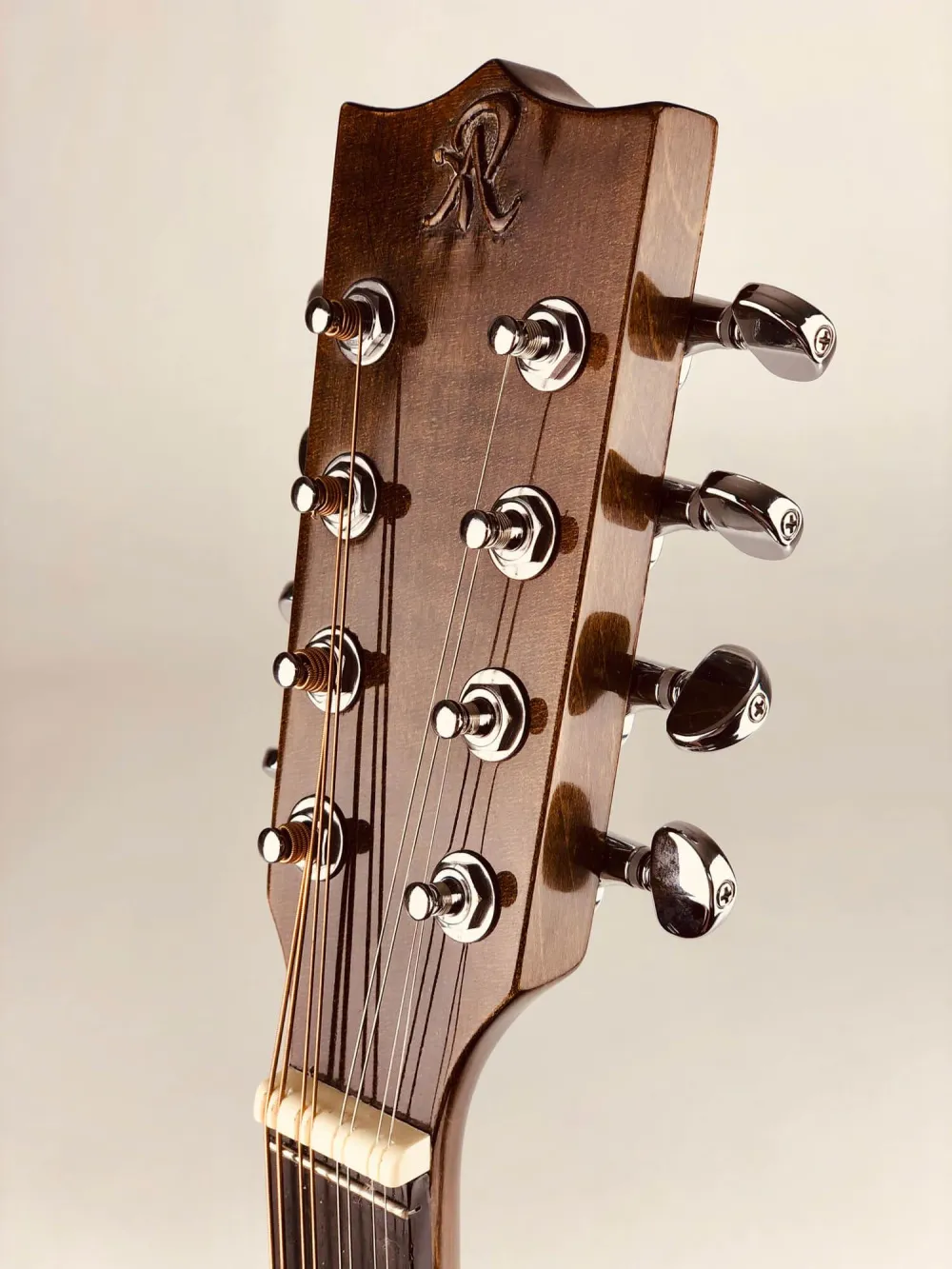 ARIS Concerto Maestro Bouzouki, antic look finish - Kopfansicht seitlich