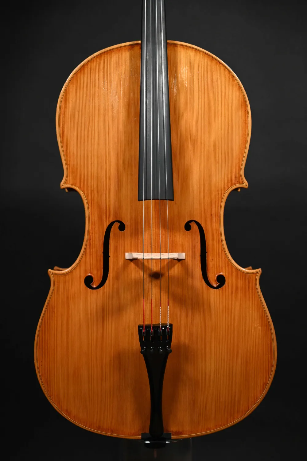 Deckenansicht eines Kalas Csaba "Caribbean" 4/4 Meister Cello (Violoncello) nach Montagnana "Sleeping Beauty" Handarbeit 2022
