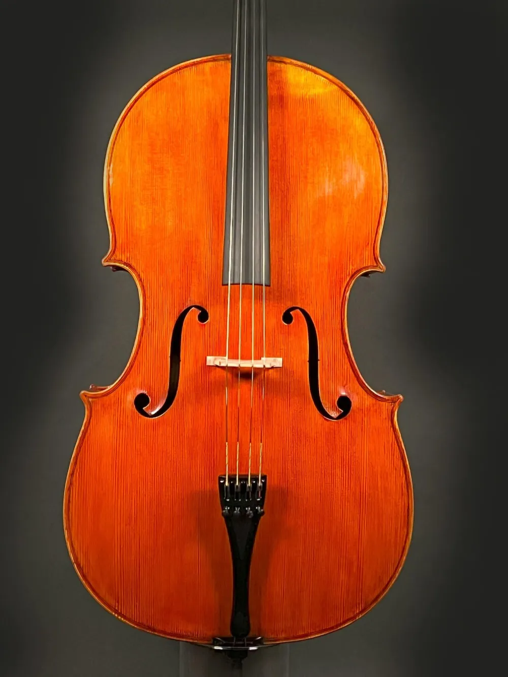 Decken-Detailansicht einer Simon Joseph Montagnana Cello (Violoncello) Handarbeit 2020