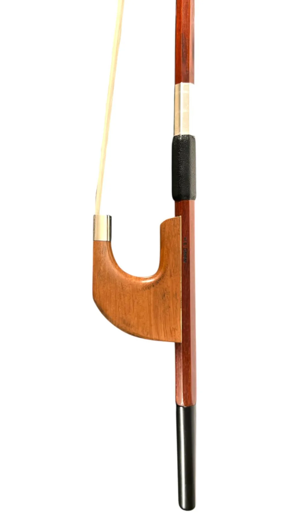 Dörfler Kontrabass BASISBOGEN W. Dörfler – Birnenholzfrosch – Detail 1