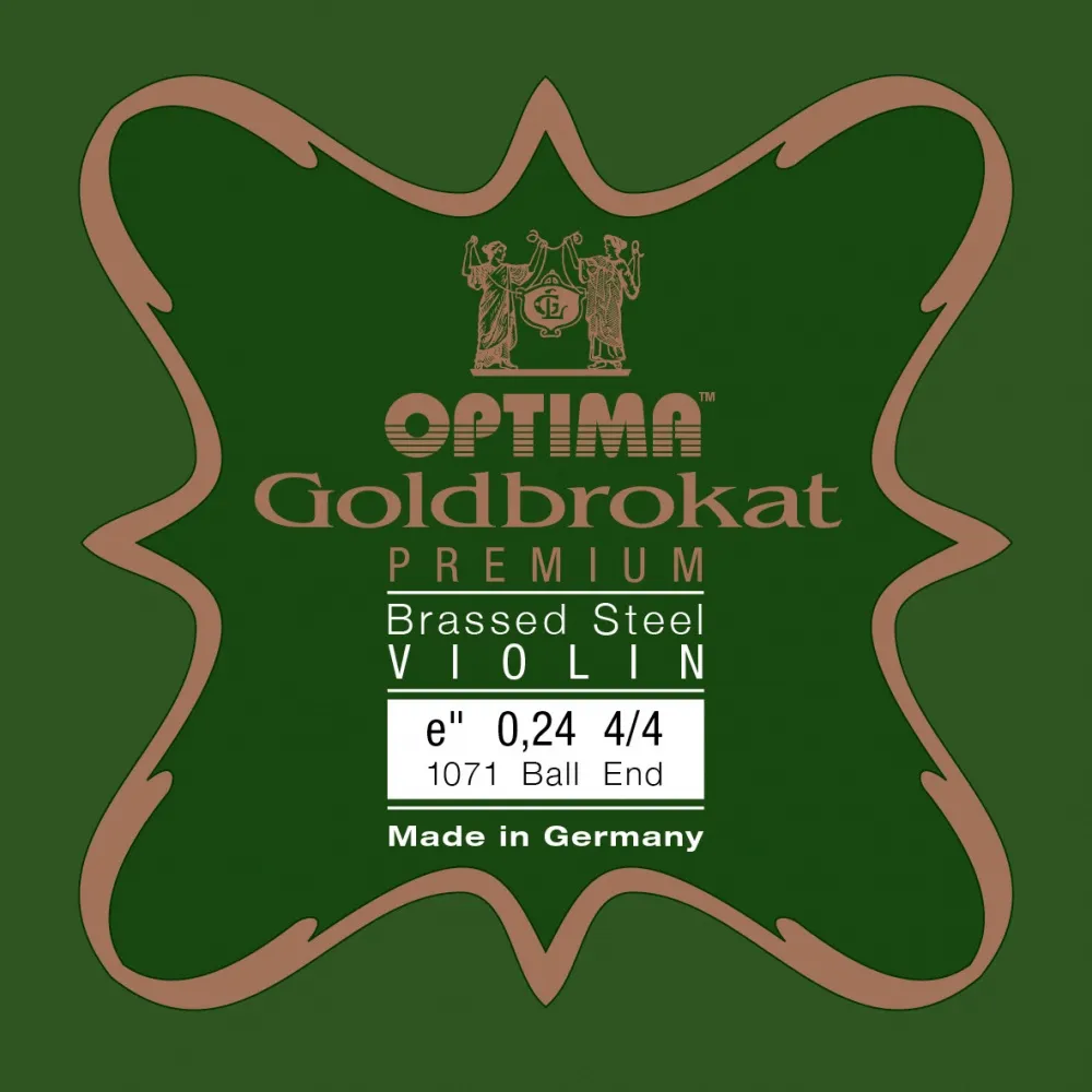 GOLDBROKAT BRASSED PREMIUM 4/4 Violin E-Saite in 5 Stärken zur Auswahl mit Kugel