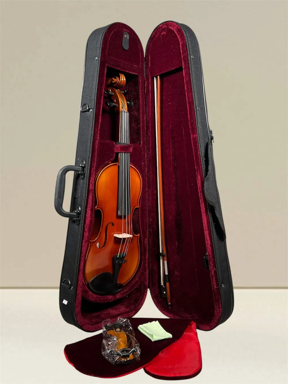 Geige (Violine) 4/4 aus Reghin Rumänien Baujahr 2025 - Setansicht