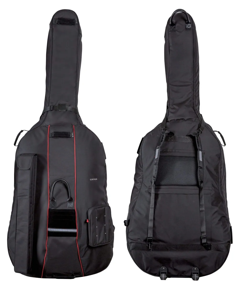 GEWA Kontrabass Gig-Bag Prestige mit Rollen aus GEWA-Tex schwarz