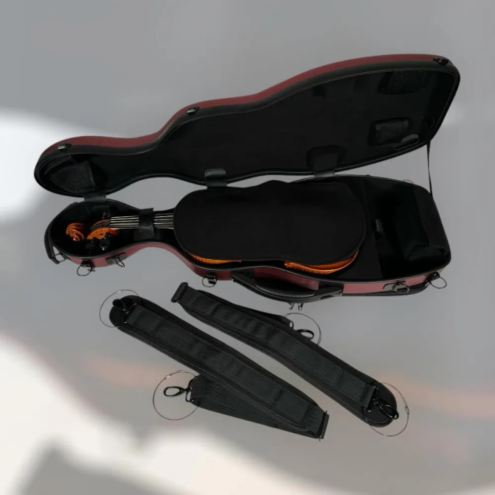 Petz CSV10 Koffer (Etui) für 4/4 Geige (Violine), Rot