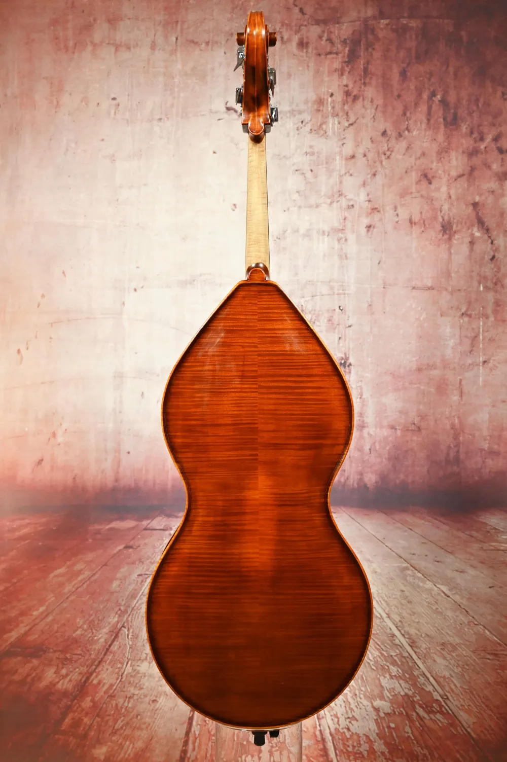 Reghino Birnenform Mini Bass 1/16 Kontrabass - Rueckansicht