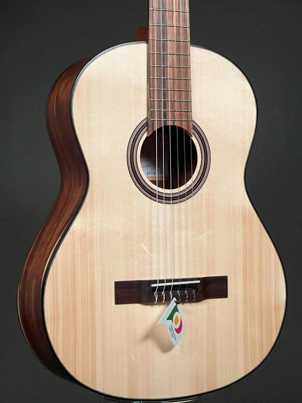 Deckenansicht einer APC Konzert (Classic) Gitarre Modell Exotic Granadillo S 4/4 Größe