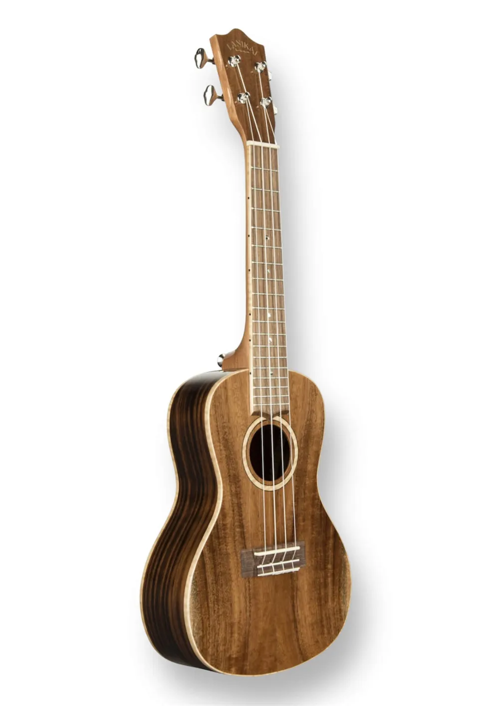 LANIKAI All Solid Acacia Konzertukulele – Seitenansicht