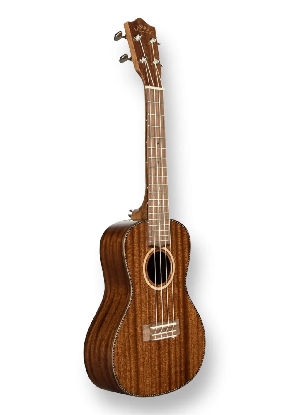 LANIKAI All Solid Mahogany Konzertukulele – Seitenansicht