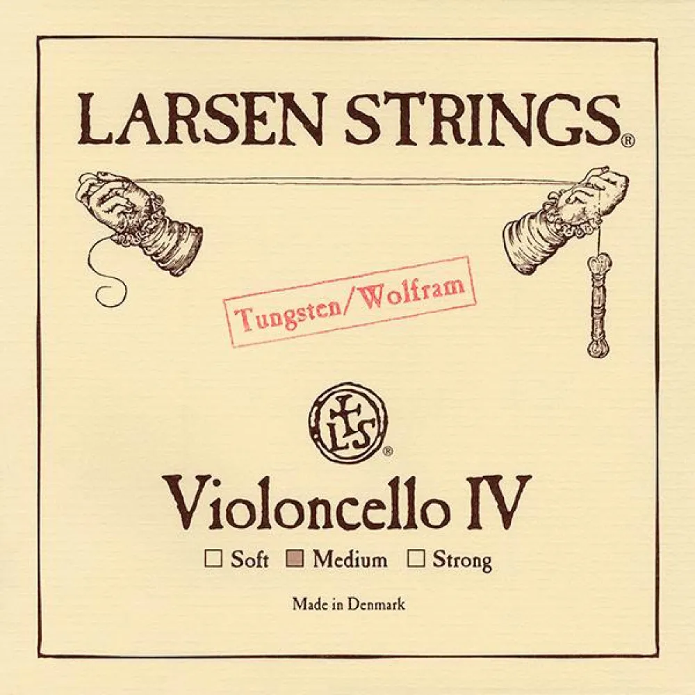 Larsen C-Saite, Stärke Medium, für 4/4 Cello, tiefe Bass-Saite mit kraftvollem Klang und zuverlässiger Ansprache