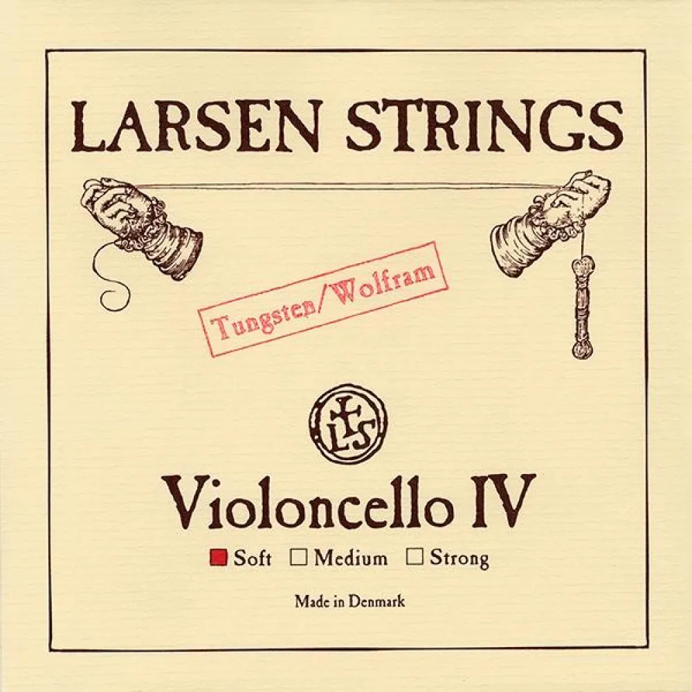 Larsen C-Saite, Stärke Soft, für 4/4 Cello, tiefe Bass-Saite mit kraftvollem Klang und zuverlässiger Ansprache