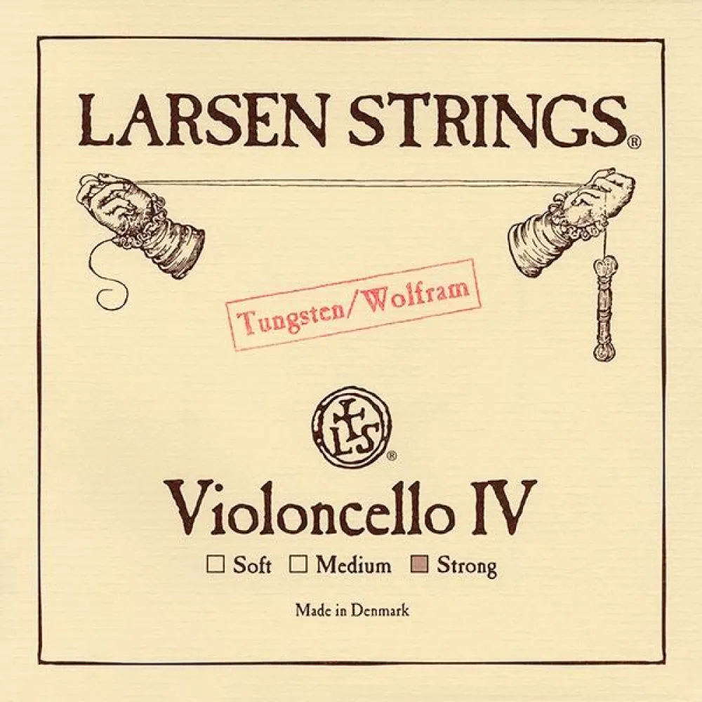 Larsen C-Saite, Stärke Strong, für 4/4 Cello, tiefe Bass-Saite mit kraftvollem Klang und zuverlässiger Ansprache