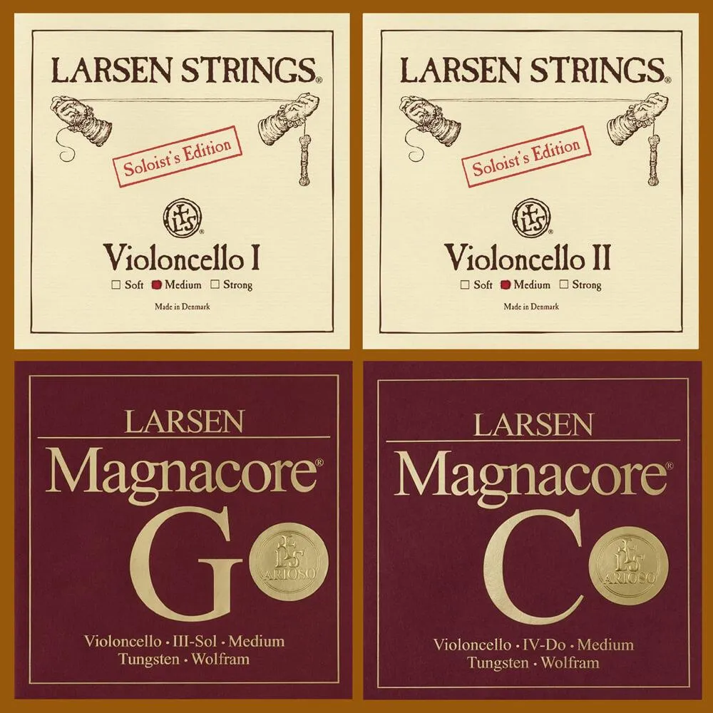 MIX 1: Larsen Soloist’s A-D + Magnacore Arioso G-C – Cellosaitensatz