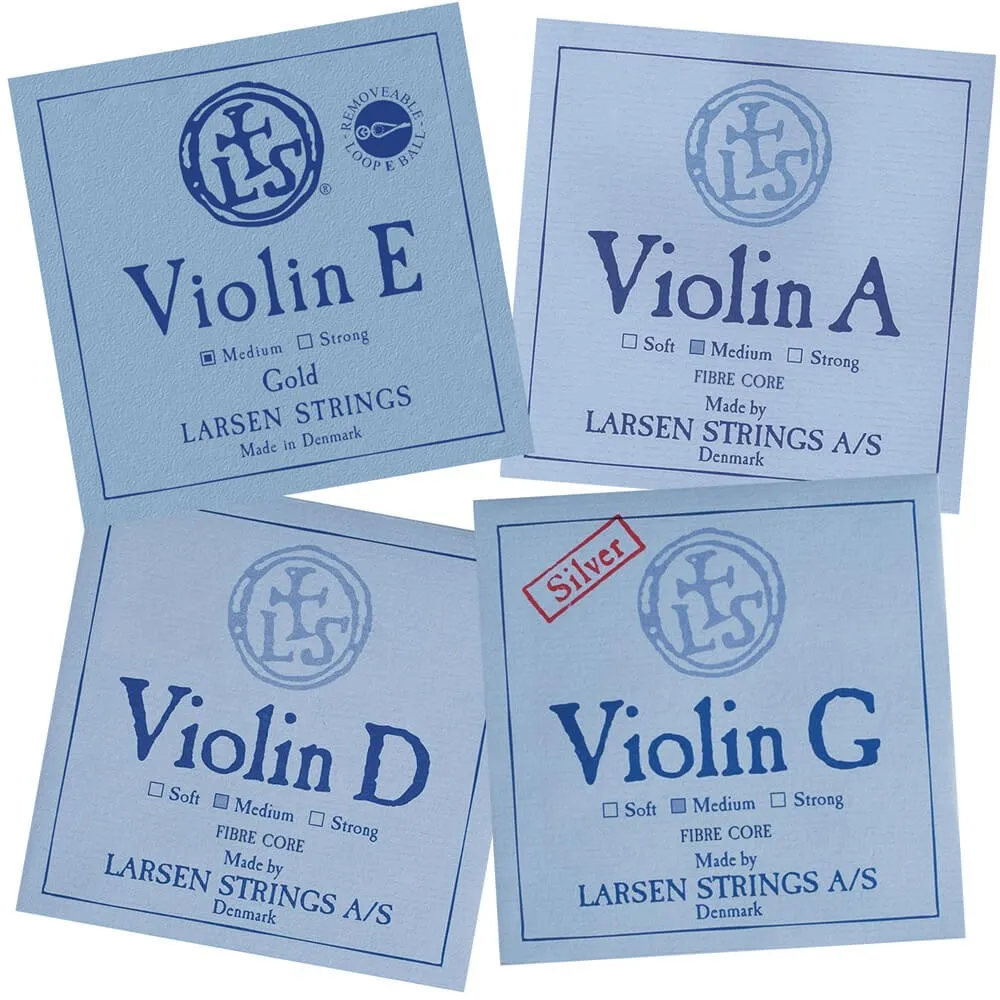 Larsen Original Violin-Saiten Satz mit E Gold - Medium