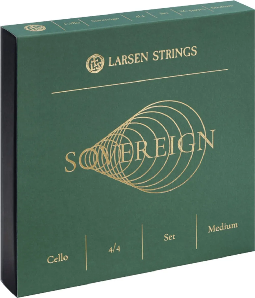 Larsen SOVEREIGN Cellosaiten Satz Medium - Verpackung Vorderseite