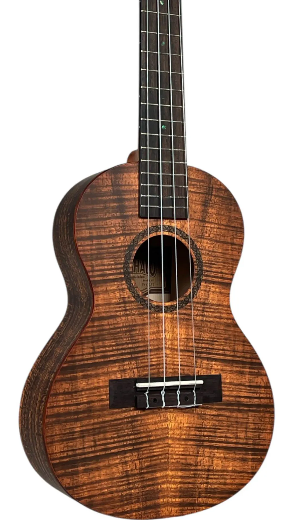 Mahalo Koa Tenor Ukulele Deckenansicht Mahalo Koa Tenor Ukulele Deckenansicht