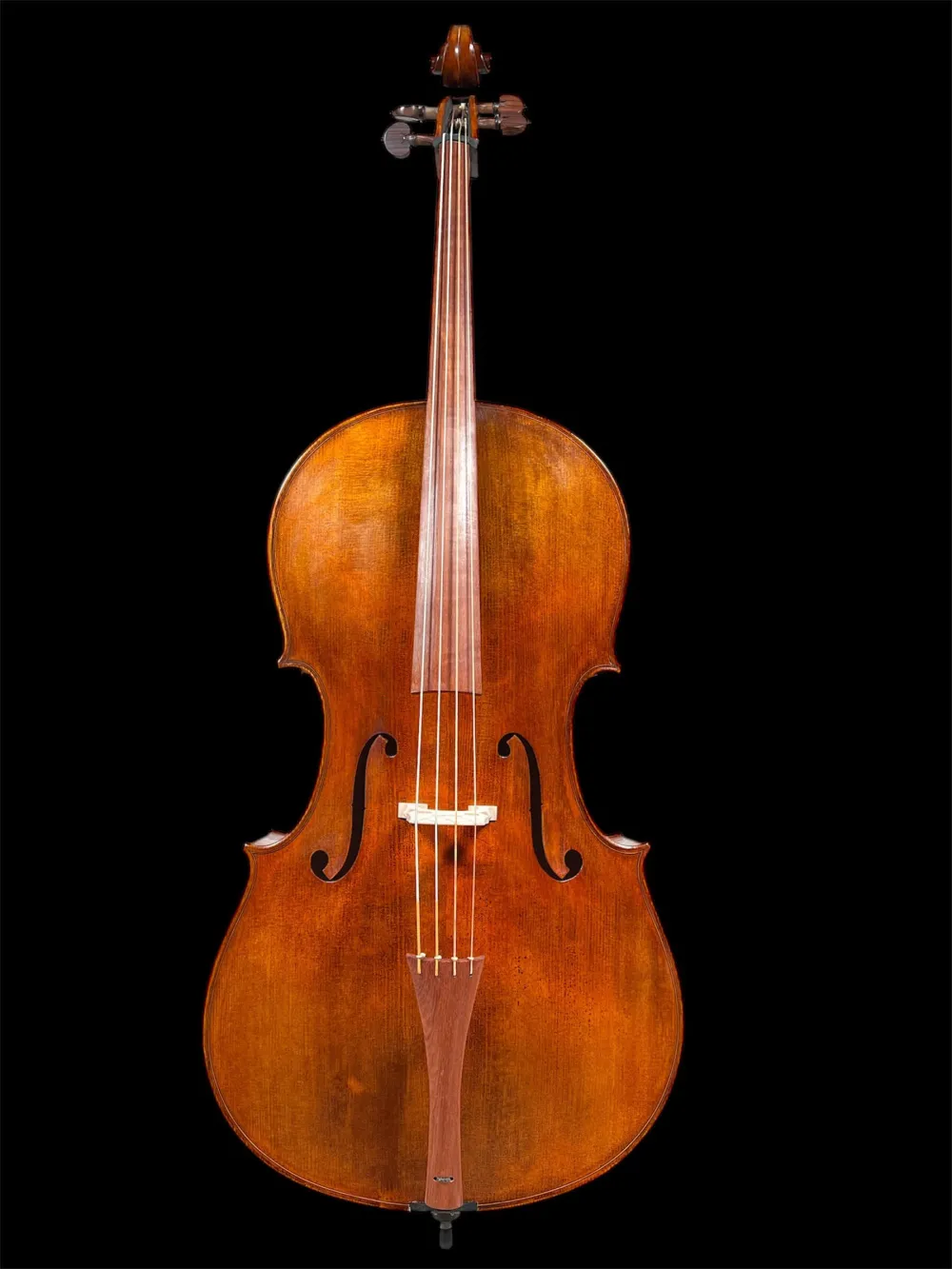 Orbán Zsolt Barock Cello 4/4 gebaut 2023 nach Stradivarius Davidov 1712 - Vorderansicht