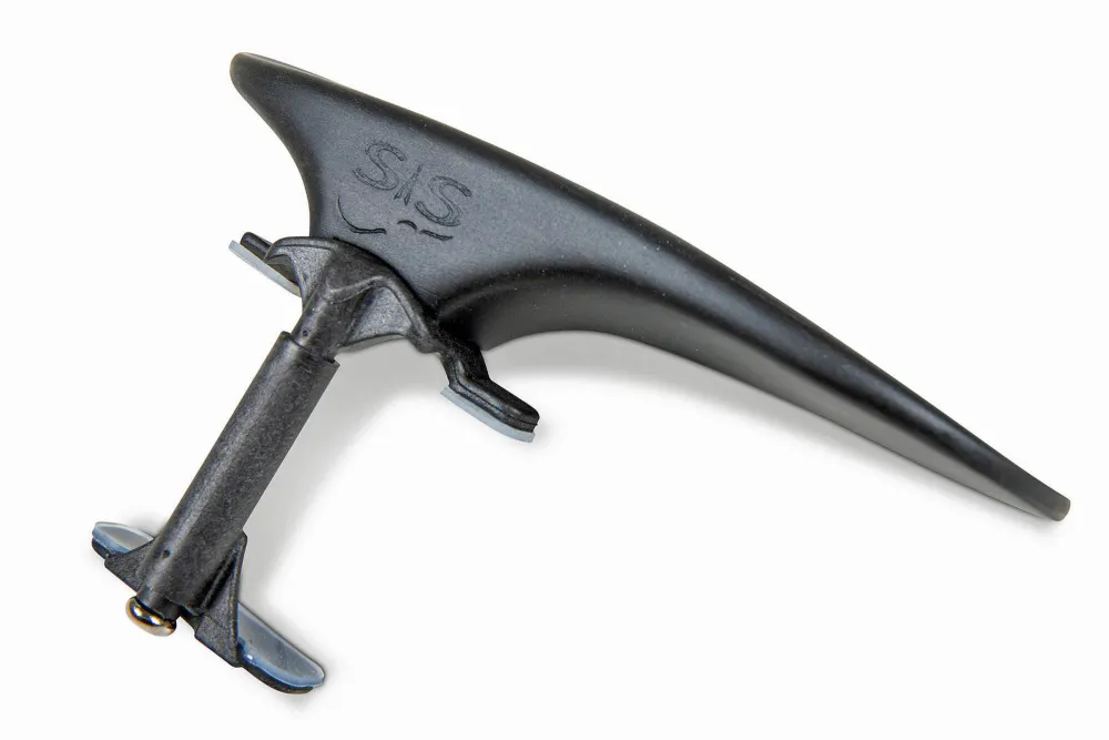 SAS Kinnhalter Modell Original aus Ebenholz mit Kohlefaser-Fuß für Violine und Viola - 2