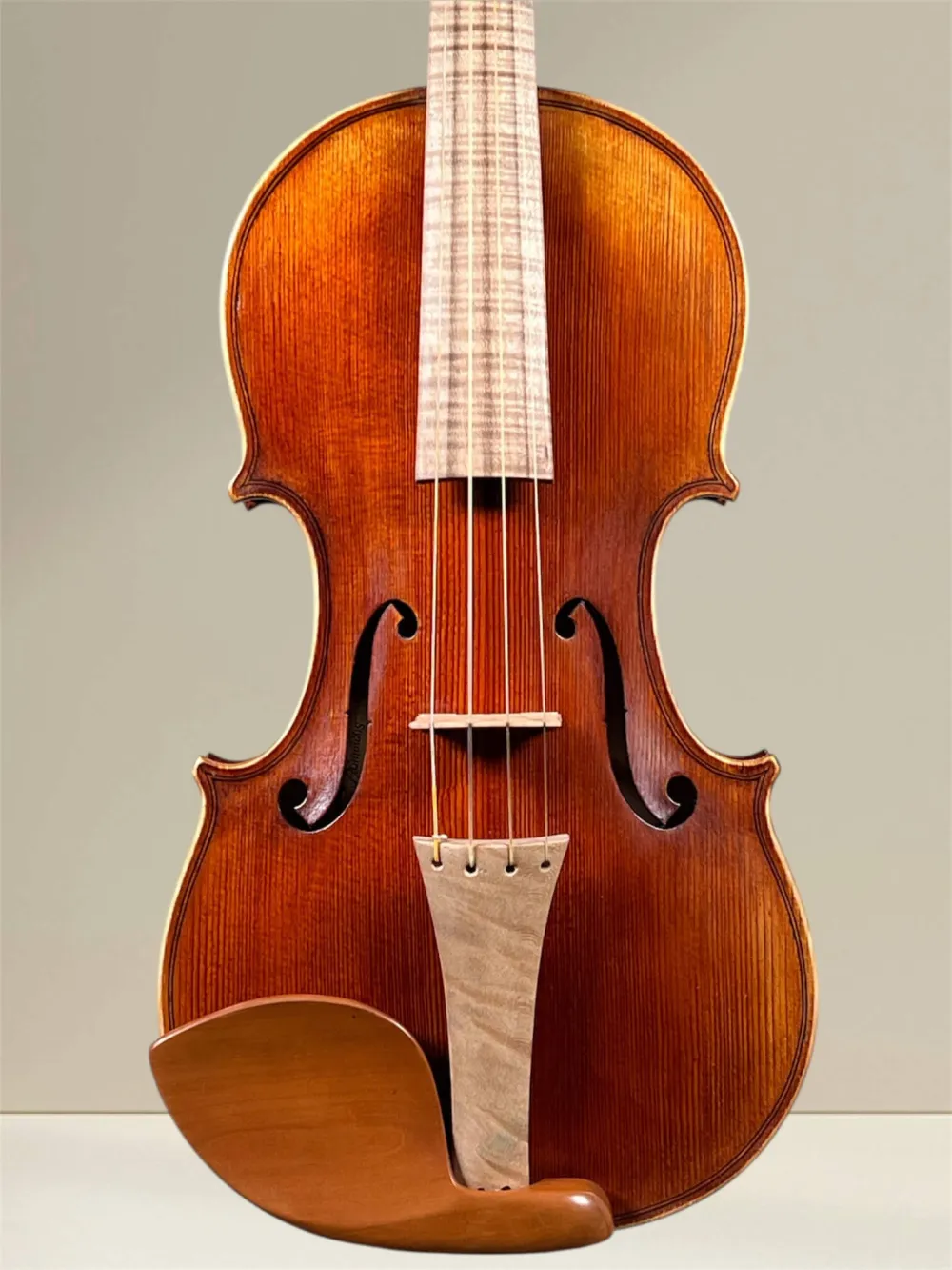 Simon Joseph 4/4 „Meister“ Barock Geige nach Stradivarius Modell gebaut 2025 - Deckeansicht