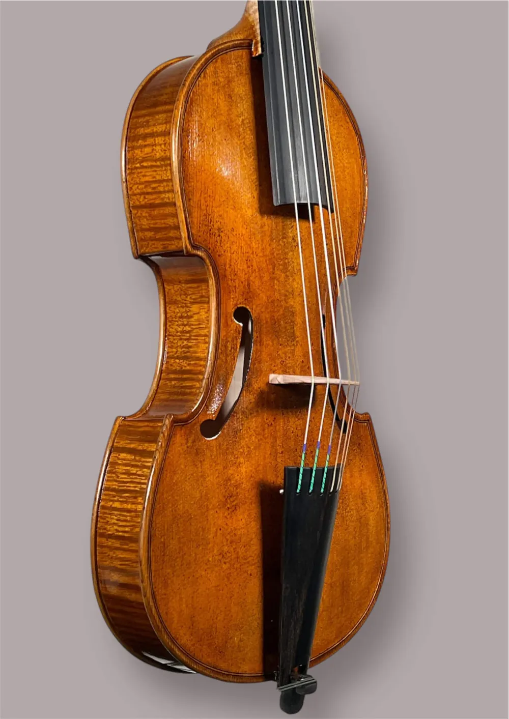 Soprano Viola da Gamba von Orbán Zsolt – Deckeansicht, seitlich