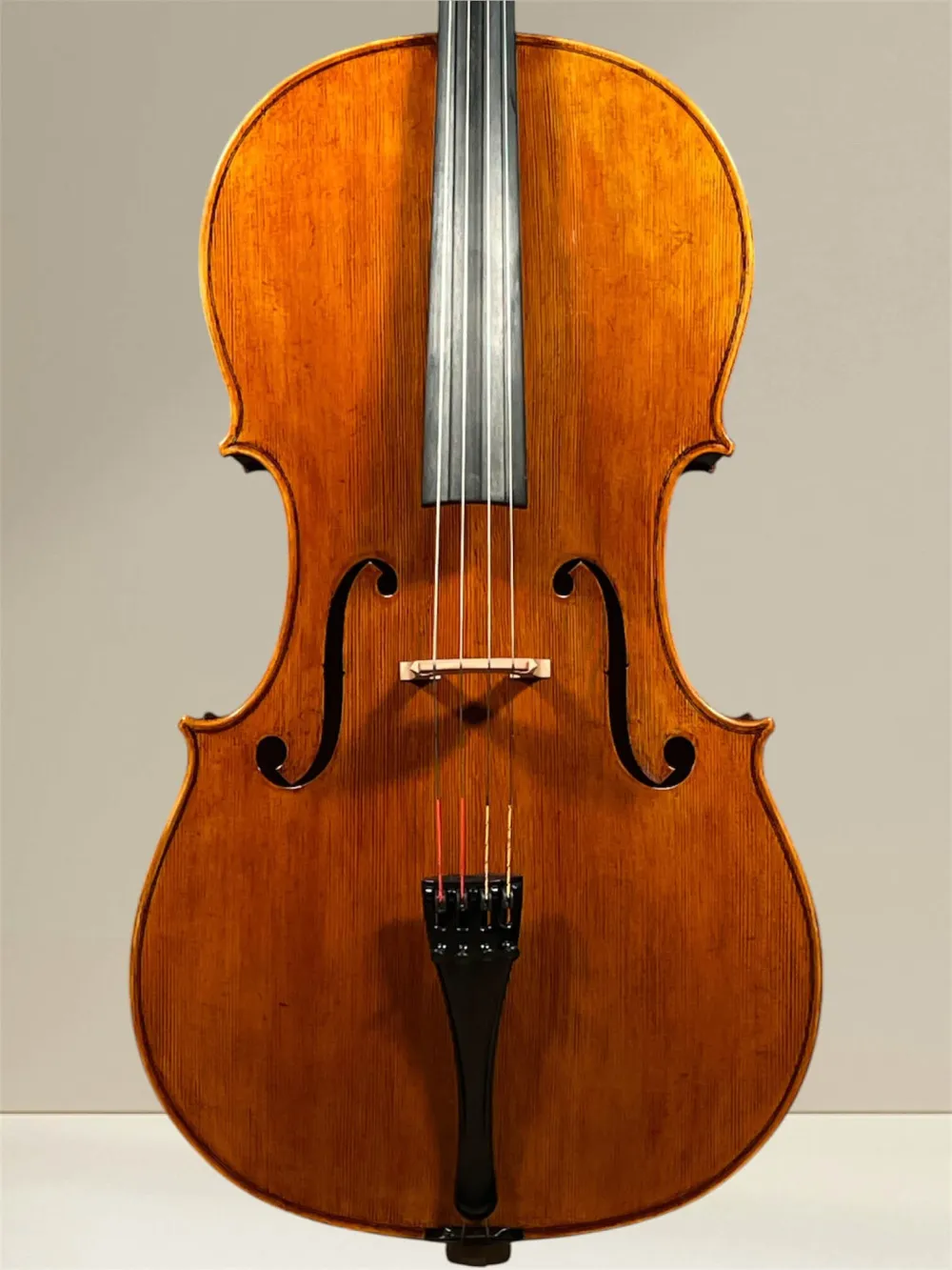 Stoica Alin 4/4 Meistercello nach Stradivari B-Form Davidov Modell 2023 - Deckeansicht