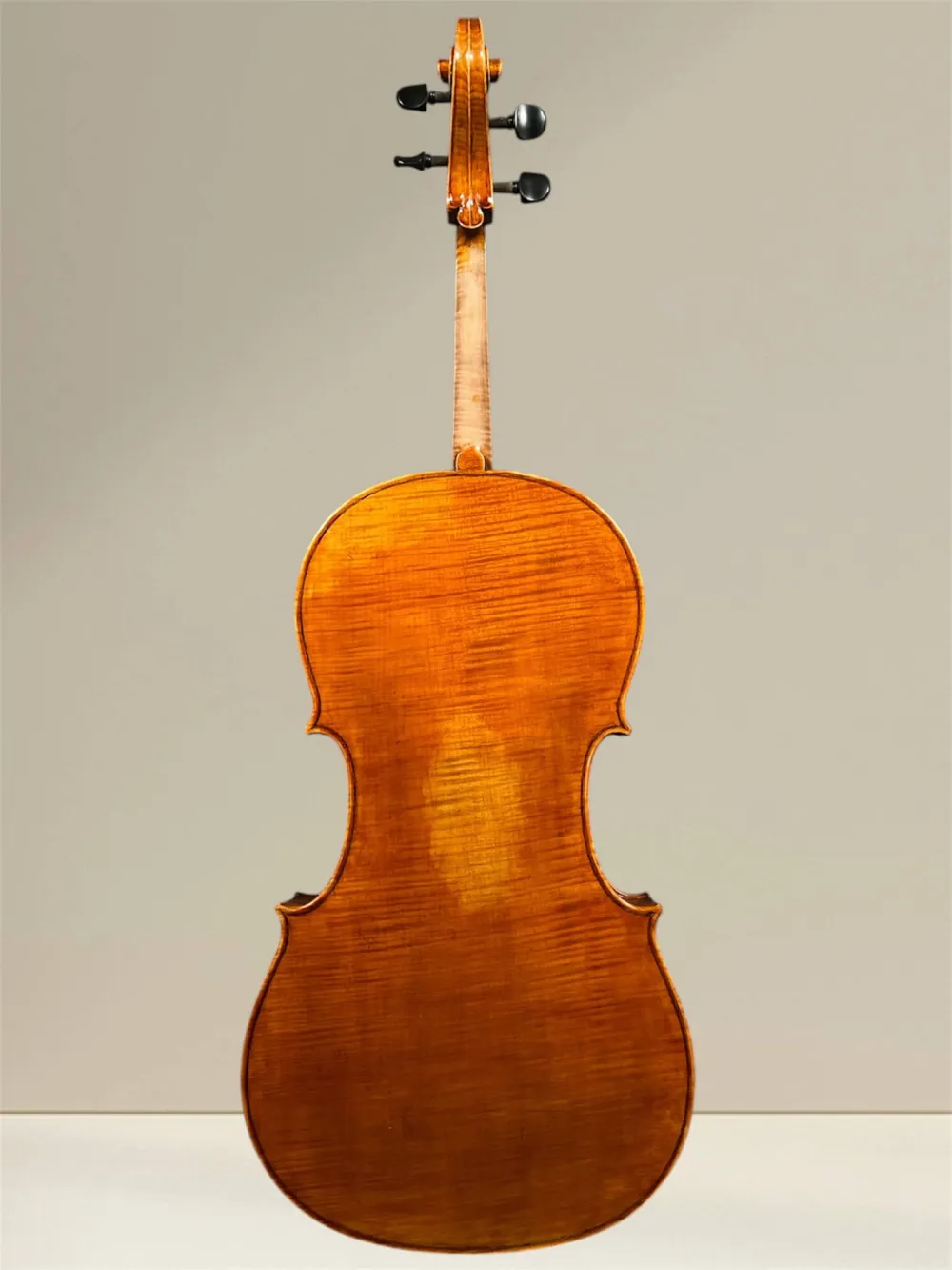Stoica Alin 4/4 Meistercello nach Stradivari B-Form Davidov Modell 2023 - Rückansicht