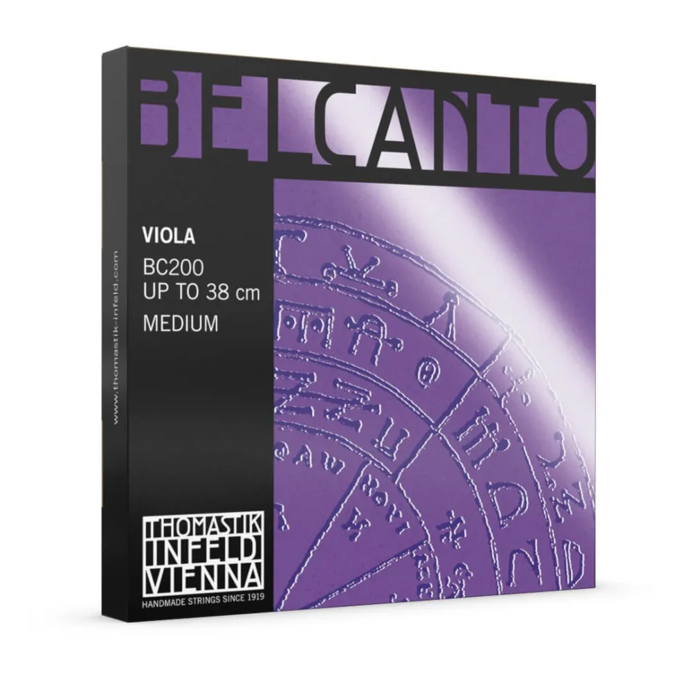 Thomastik Belcanto BC200 4/4 Viola Saiten SATZ - Verpackung Vorderseite