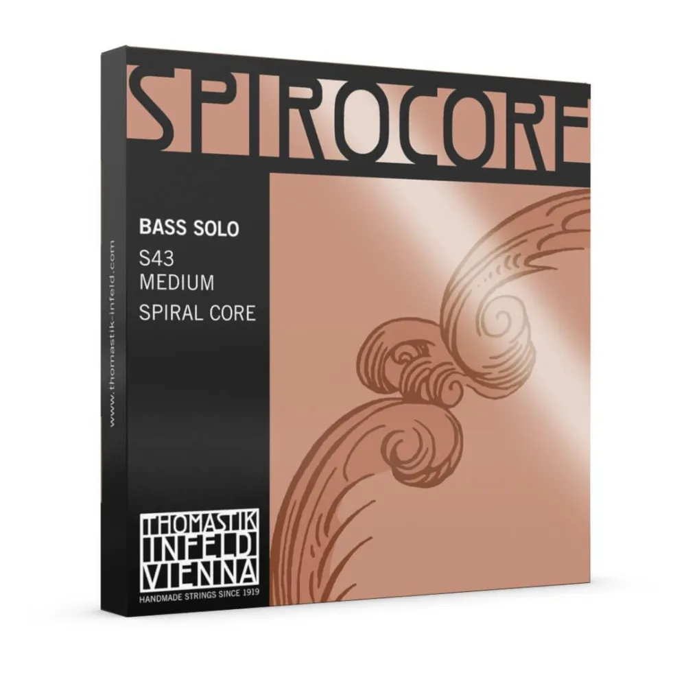 Thomastik Spirocore SOLO 4/4 Bass Saiten Satz S43 medium - Verpackungsansicht