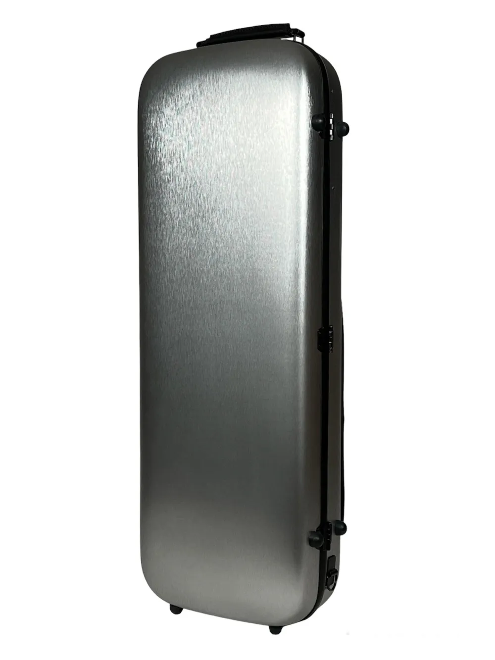 Detailansicht von unten mit Decke eines Petz Viola (Bratsche) rechteckig Etuis CF502-GR in der Farbe außen silber