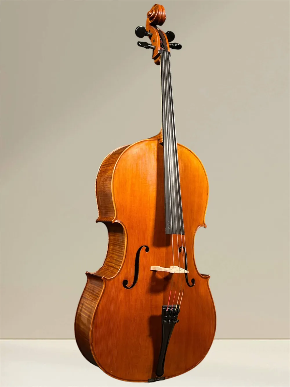 Vultur Calin 4/4 Cello nach Montagnana Sleeping Beauty Modell Baujahr 2018 - Vorderansicht seitlich