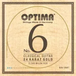 OPTIMA No.6 24K GOLD STRINGS Nylon High Konzertgitarre Saiten SATZ
