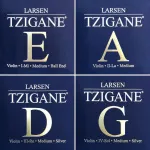 Larsen Tzigane 4/4 Violin Saiten SATZ, E-Karbonstahl-Kugel