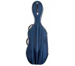 Petz Fiberglas-Composite Celloetui 4/4, blau, mit Rollen
