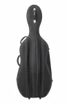 Petz Fiberglas-Composite Celloetui 4/4, schwarz, mit Rollen